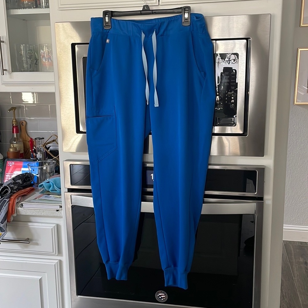 COPY - FIGS Technical Collection Royal Blue Jogger Scrub Bottom Sz Large L